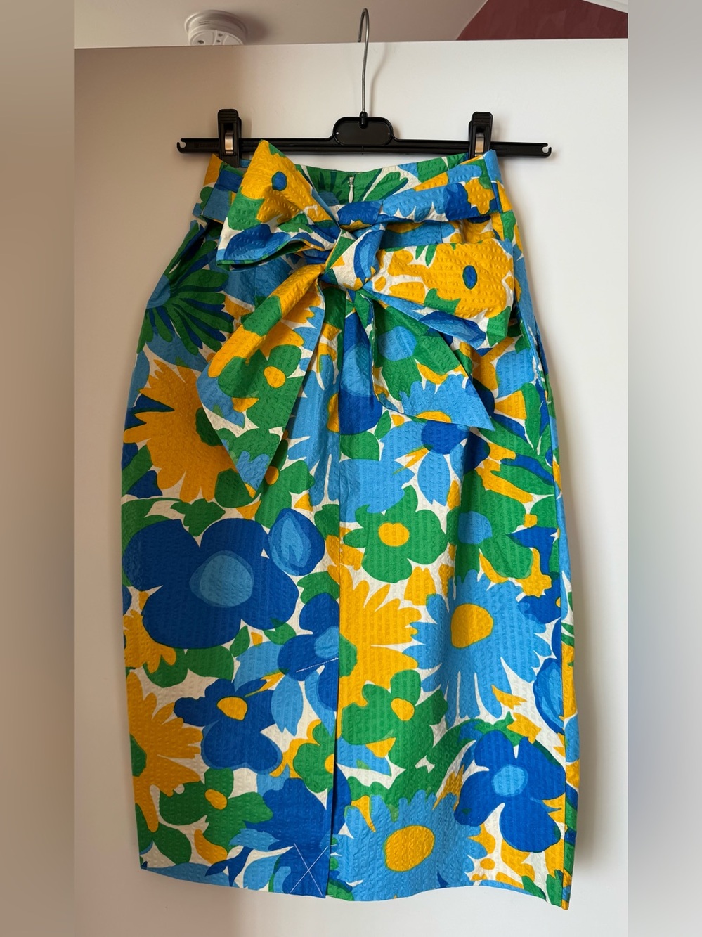 J. Crew Floral Tie-Waist Pencil Skirt